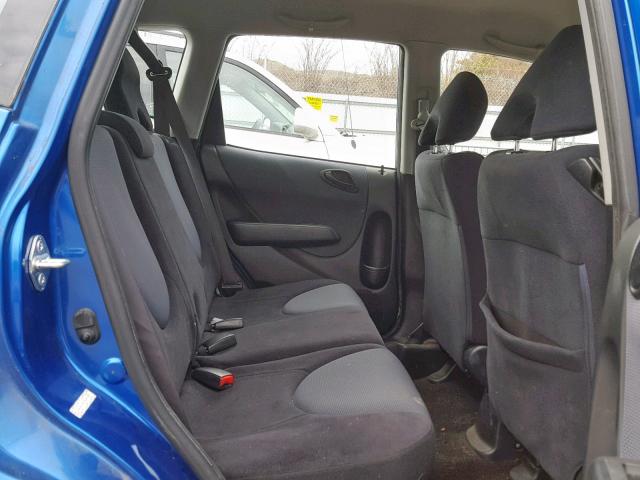 JHMGD37457S041332 - 2007 HONDA FIT BLUE photo 6