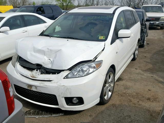 JM1CR293970145852 - 2007 MAZDA 5 WHITE photo 2