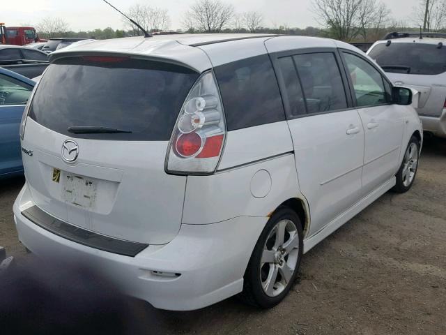 JM1CR293970145852 - 2007 MAZDA 5 WHITE photo 4