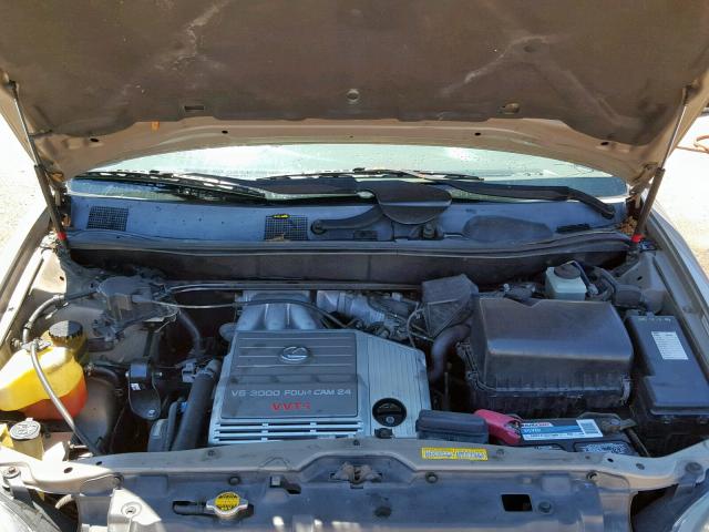 JT6GF10U9Y0044605 - 2000 LEXUS RX 300 GOLD photo 7