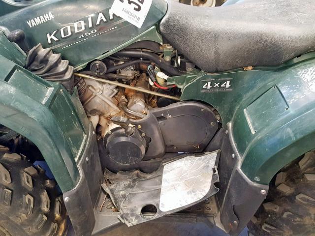 5Y4AJ14Y15A009158 - 2005 YAMAHA YFM450 FWA GREEN photo 10