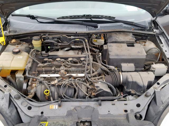 1FAFP38Z85W153987 - 2005 FORD FOCUS ZX4 GRAY photo 7