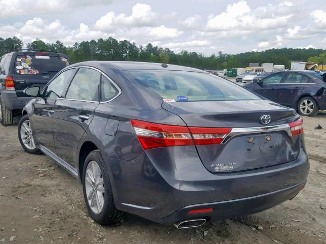 4T1BK1EB6FU176549 - 2015 TOYOTA AVALON XLE GRAY photo 3