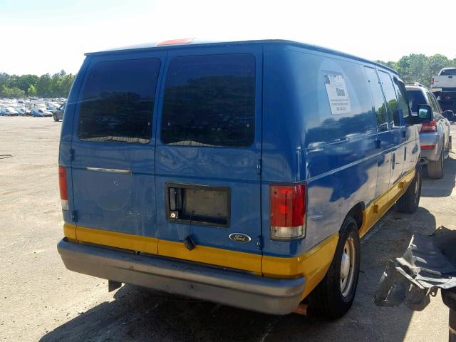 1FTRE14W16HA49716 - 2006 FORD ECONOLINE BLUE photo 4