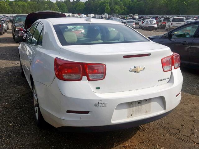 1G11C5SL1FU153187 - 2015 CHEVROLET MALIBU 1LT WHITE photo 3