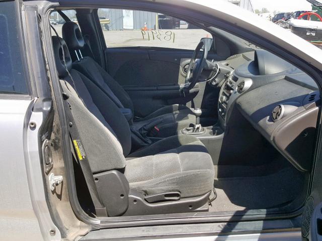 1G8AV15F97Z111722 - 2007 SATURN ION LEVEL SILVER photo 5