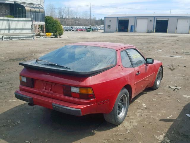 WP0AA0949DN463478 - 1983 PORSCHE 944 RED photo 4