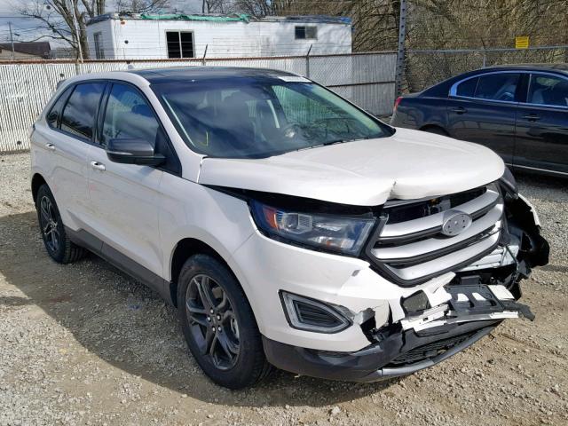 2FMPK4J8XJBC30967 - 2018 FORD EDGE SEL WHITE photo 1