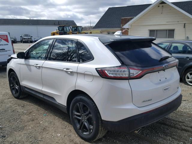 2FMPK4J8XJBC30967 - 2018 FORD EDGE SEL WHITE photo 3