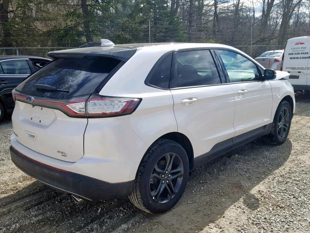 2FMPK4J8XJBC30967 - 2018 FORD EDGE SEL WHITE photo 4