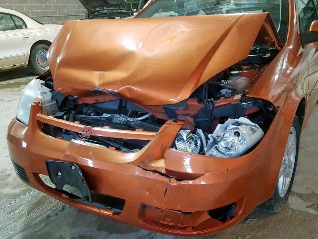 1G1AL18F767697931 - 2006 CHEVROLET COBALT LT ORANGE photo 9