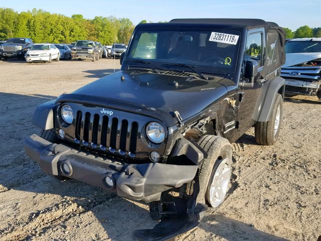 1C4AJWAG3FL630392 - 2015 JEEP WRANGLER S BLACK photo 2