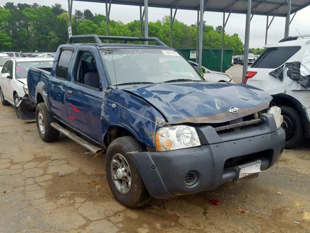 1N6ED27T51C327318 - 2001 NISSAN FRONTIER C BLUE photo 1