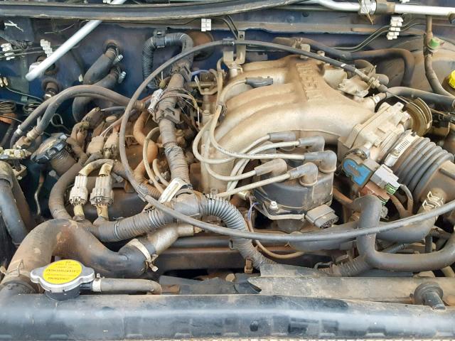 1N6ED27T51C327318 - 2001 NISSAN FRONTIER C BLUE photo 7