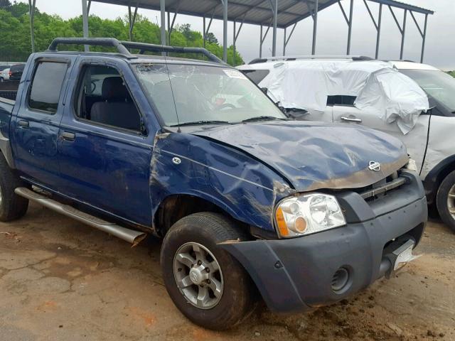 1N6ED27T51C327318 - 2001 NISSAN FRONTIER C BLUE photo 9