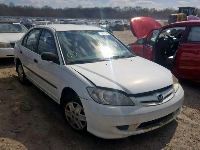 2HGES163X4H591528 - 2004 HONDA CIVIC DX V WHITE photo 1