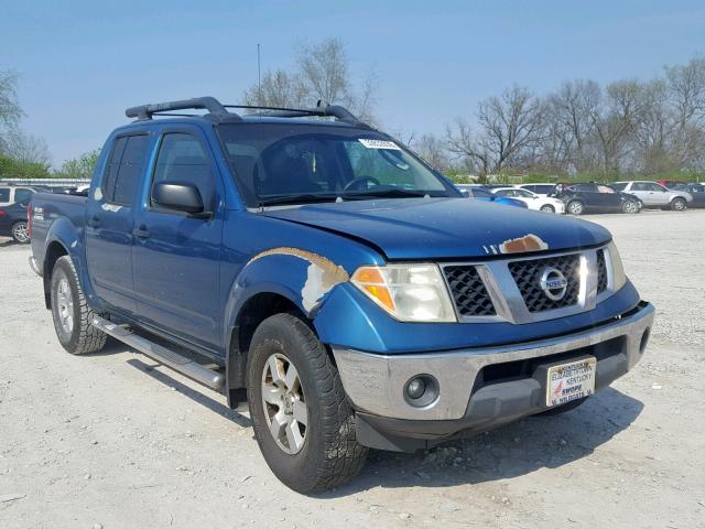 1N6AD07W15C419075 - 2005 NISSAN FRONTIER C BLUE photo 1