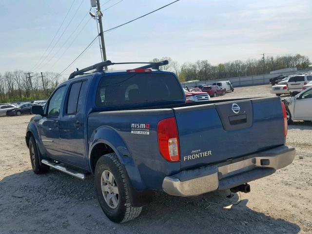 1N6AD07W15C419075 - 2005 NISSAN FRONTIER C BLUE photo 3