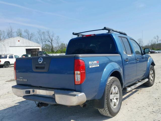 1N6AD07W15C419075 - 2005 NISSAN FRONTIER C BLUE photo 4