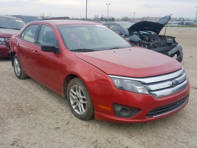 3FAHP0GAXBR200339 - 2011 FORD FUSION S RED photo 1