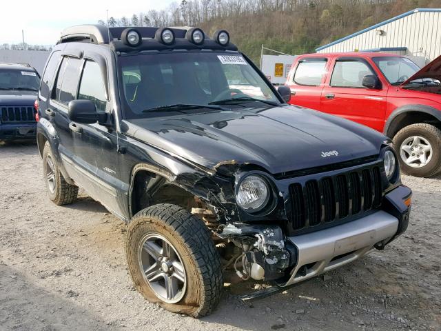 1J4GL38K04W302074 - 2004 JEEP LIBERTY RE BLACK photo 1