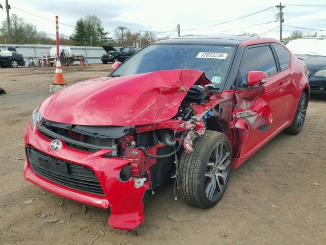 JTKJF5C71FJ001503 - 2015 TOYOTA SCION TC 红色 照片 2