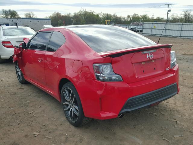 JTKJF5C71FJ001503 - 2015 TOYOTA SCION TC 红色 照片 3