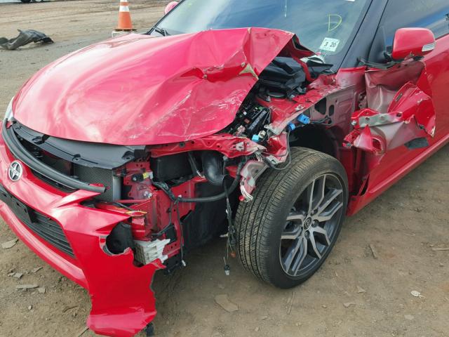 JTKJF5C71FJ001503 - 2015 TOYOTA SCION TC 红色 照片 9