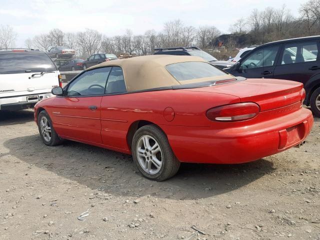 3C3EL45H1XT578564 - 1999 CHRYSLER SEBRING JX RED photo 3