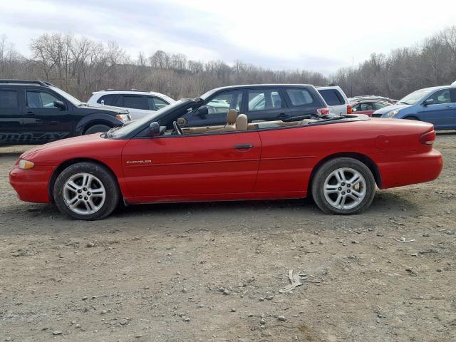 3C3EL45H1XT578564 - 1999 CHRYSLER SEBRING JX RED photo 9