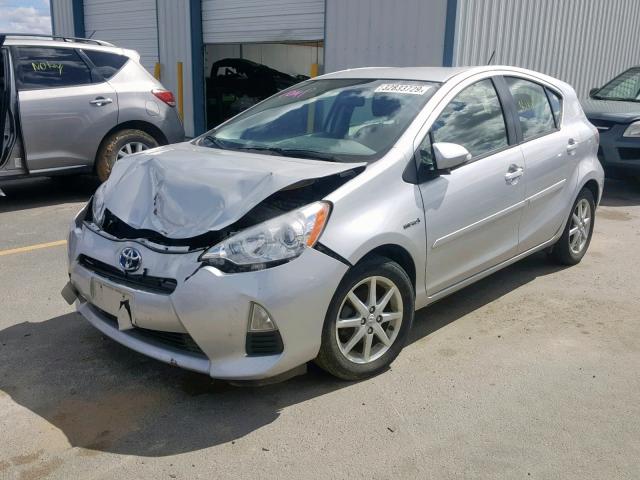 JTDKDTB34C1517418 - 2012 TOYOTA PRIUS C SILVER photo 2