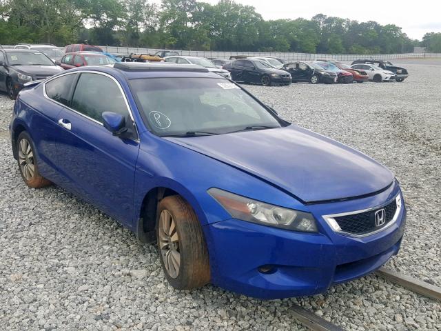 1HGCS12808A009756 - 2008 HONDA ACCORD EXL BLUE photo 1