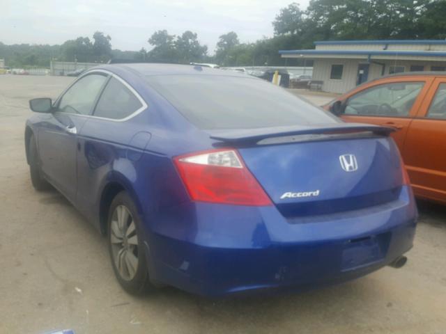 1HGCS12808A009756 - 2008 HONDA ACCORD EXL BLUE photo 3