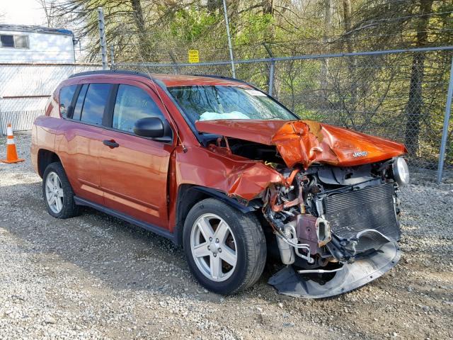 1J4FF47B69D225496 - 2009 JEEP COMPASS SP ORANGE photo 1