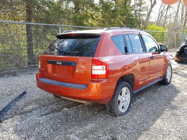 1J4FF47B69D225496 - 2009 JEEP COMPASS SP ORANGE photo 4