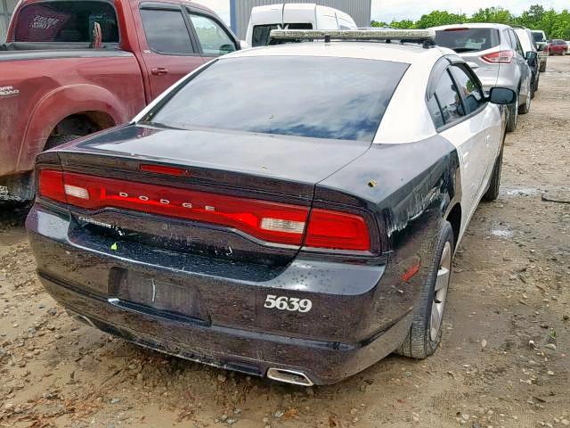 2B3CL1CT7BH600725 - 2011 DODGE CHARGER PO TWO TONE photo 4