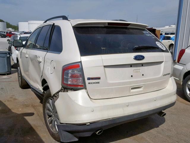 2FMDK39C98BA76302 - 2008 FORD EDGE LIMIT WHITE photo 3