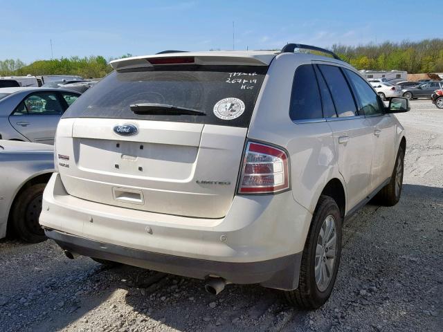 2FMDK39C98BA76302 - 2008 FORD EDGE LIMIT WHITE photo 4