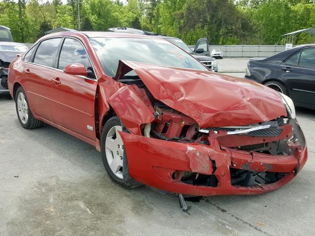 2G1WD58CX89103415 - 2008 CHEVROLET IMPALA SUP წითელი ფოტო 1