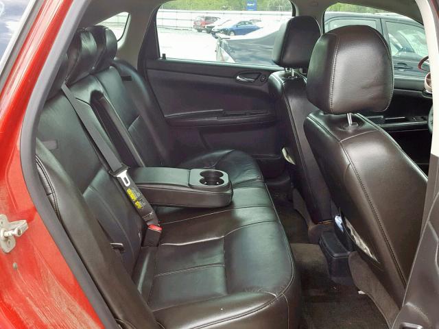 2G1WD58CX89103415 - 2008 CHEVROLET IMPALA SUP წითელი ფოტო 6