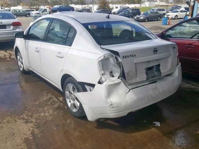 3N1AB61E49L692682 - 2009 NISSAN SENTRA 2.0 WHITE photo 3