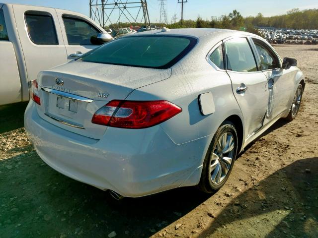 JN1BY1AP4BM323923 - 2011 INFINITI M37 WHITE photo 4