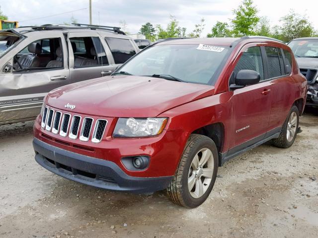1C4NJCBA4GD743600 - 2016 JEEP COMPASS SP RED photo 2