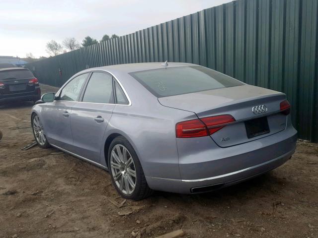 WAUJGAFD3FN021787 - 2015 AUDI A8 QUATTRO GRAY photo 3