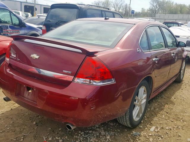 2G1WU57M291302940 - 2009 CHEVROLET IMPALA LTZ RED photo 4