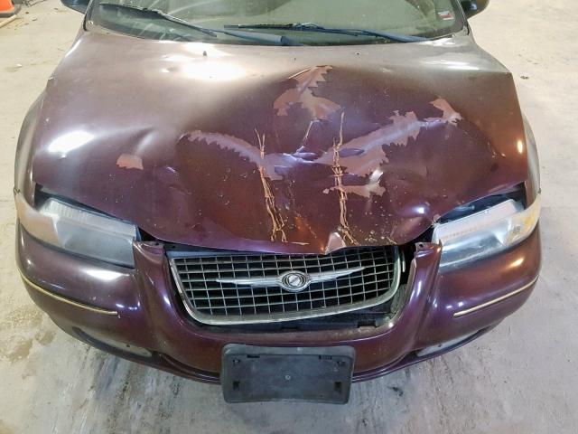 1C3EJ56H3YN120729 - 2000 CHRYSLER CIRRUS LXI BURGUNDY photo 9