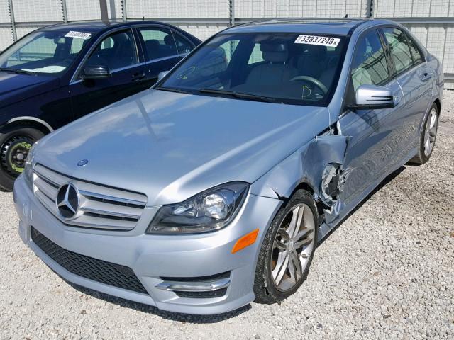 WDDGF4HB9DR271835 - 2013 MERCEDES-BENZ C 250 BLUE photo 2