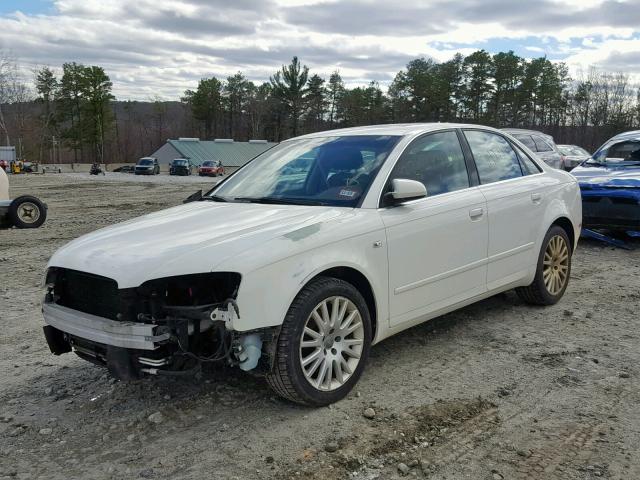 WAUDG68E35A514410 - 2005 AUDI A4 3.2 QUA WHITE photo 2