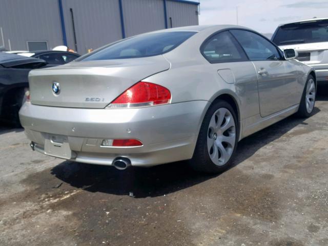 WBAEH13577CR51409 - 2007 BMW 650 I GRAY photo 4