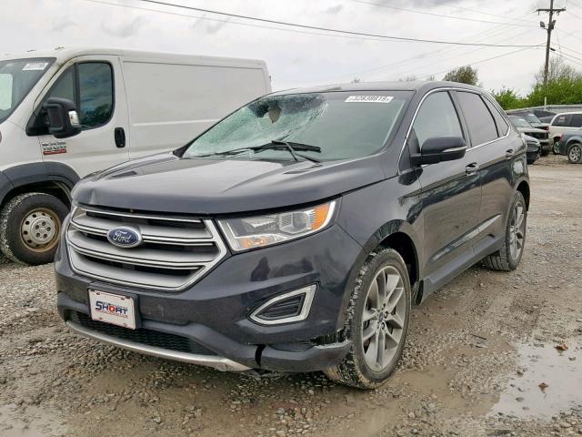 2FMTK3K98FBC06478 - 2015 FORD EDGE TITAN BLACK photo 2